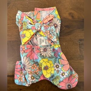 Youly the hippie bow back pet romper size xxs